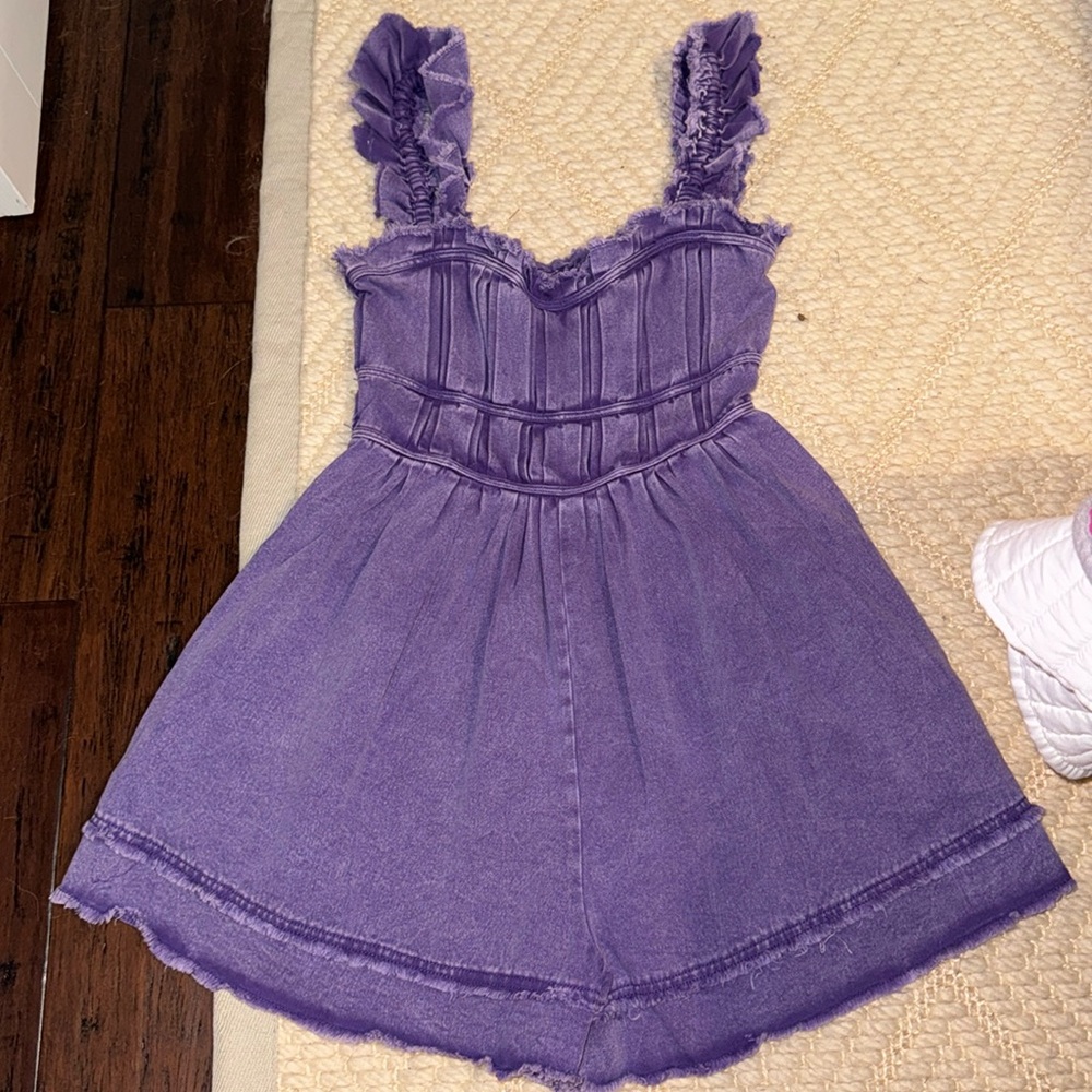 Denim Romper